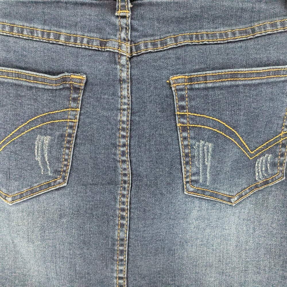 Amazon High Rise Denim Mini Skirt - Picture 3 of 6